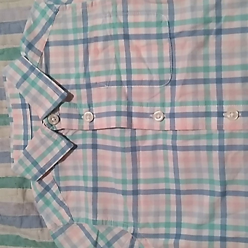 Kids striped button up shirt